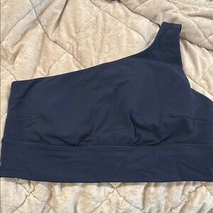 lululemon athletica Blue One-Shoulder Sports Bra